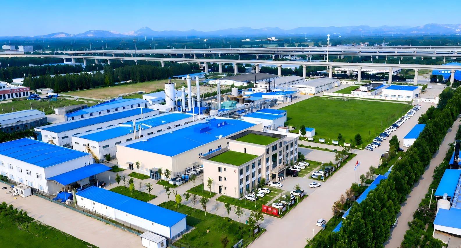焦点福瑞达曲阜生产研发基地航拍全景